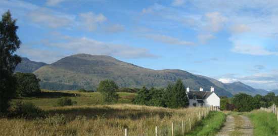 Farmhouse with Cruachan in the background